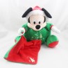 Felpa Navidad Mickey DISNEY STORE Mi primer pañuelo de bola de Navidad verde rojo 21 cm