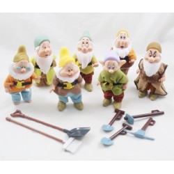 Lot de mini poupées nains DISNEY SIMBA TOYS Blanche Neige et les 7 nains figurines articulées 12 cm