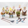 Lot de mini poupées nains DISNEY SIMBA TOYS Blanche Neige et les 7 nains figurines articulées 12 cm