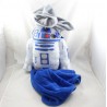 Plaid polaire robot R2-D2 DISNEY PARKS avec peluche relief Star Wars 140 cm