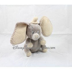Plüsch musikalische Elefant Dumbo-DISNEY-NICOTOY grau Beige 20 cm