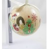 Boule de Noël Mickey DISNEY Donald et Pluto style vintage retro Peace joy beige