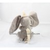 Peluche musicale éléphant Dumbo DISNEY NICOTOY gris beige 20 cm