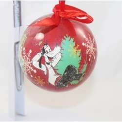 Boule de Noël Mickey DISNEY Dingo et Pluto style vintage retro rouge