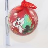 Bola de Navidad Mickey DISNEY Goofy y Plutón estilo vintage retro rojo