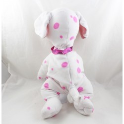 Peluche Prunelle chien dalmatien DISNEY Mattel vintage fille blanc pois rose 42 cm