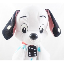 Peluche Domino chien dalmatien DISNEY Mattel vintage garçon blanc pois bleu 42 cm