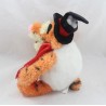 Peluche Tigrou DISNEY STORE pupazzo di neve con cappello e renna 24 cm NUOVO