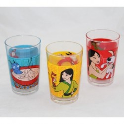 Lot 3 glasses Mulan DISNEY...