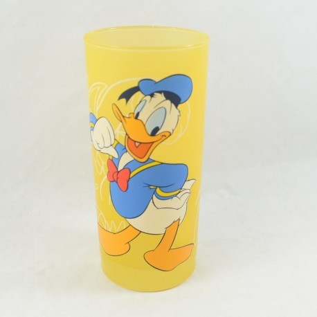 Top glass Donald DISNEYLAND PARIGI giallo blu Disney 14 cm