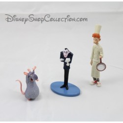 Lot de 3 figurines Ratatouille DISNEY Django, Linguini et Anton Ego