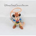 Figurine Mickey BULLYLAND Cowboy lasso Bully 6 cm