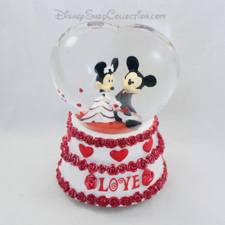 Snow globe Mickey et Minnie DISNEYLAND PARIS Love mariage
