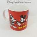 Mug Mickey DISNEYLAND PARIS évolution 1928 à aujourd'hui rouge tasse Disney 9 cm