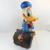 Estatua Donald DISNEY maleta Donald Duck va en un 1980 vintage 52 cm viaje