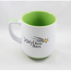 Mug Jiminy Cricket DISNEYLAND PARIS lettre J tasse blanc vert céramique Disney 11 cm
