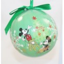 Boule de Noël Mickey DISNEY Mickey Minnie Merry Christmas style vintage retro vert