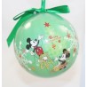 Boule de Noël Mickey DISNEY Mickey Minnie Merry Christmas style vintage retro vert