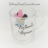Taza de cristal Minnie DISNEY rosa Minnie ratón 10 cm