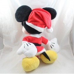 Peluche Mickey DISNEY NICOTOY Père Noël bonnet rouge 50 cm