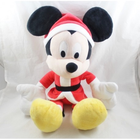 Plüsch Mickey DISNEY NICOTOY Weihnachtsmann rote Mütze 50 cm