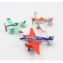 Ensemble de figurines avions DISNEY PIXAR Planes Dusty Ned et Bulldog métal
