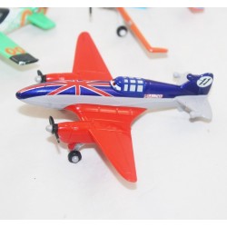 Ensemble de figurines avions DISNEY PIXAR Planes Dusty Ned et Bulldog métal