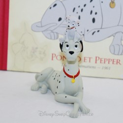 Figurine Pongo et Pepper HACHETTE Walt Disney Les 101 dalmatiens