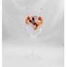 Flute di champagne Mickey DISNEYLAND RESORT PARIS cuori in vetro 19 cm