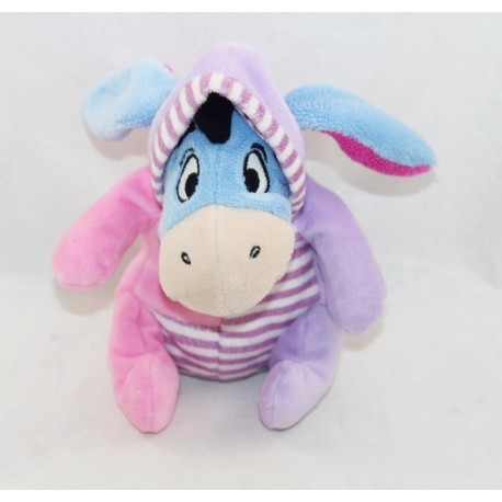 Plush donkey Bourriquet DISNEY NICOTOY combination hood pink purple moon stars 16 cm
