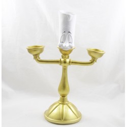 Figurine Lumière DISNEY Primark La Belle et la bête photophore céramique doré 30 cm
