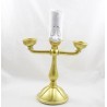 Figura Light DISNEY Primark La Bella y la Bestia candelabro de cerámica dorada 30 cm
