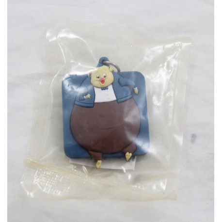 Llavero Boulard pig DISNEY Chicken Little blue brown silicona pvc 4 cm
