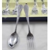 Set of 6 cutlery Anna and Elsa DISNEY Frozen 3 spoons and 3 forks