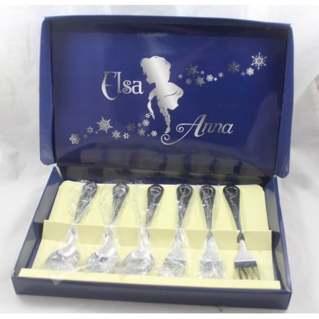 Set of 6 cutlery Anna and Elsa DISNEY Frozen 3 spoons and 3 forks