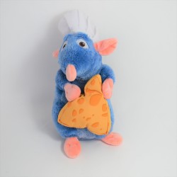 Peluche ratatouille Remy NICOTOY avec fromage bleu 25 cm