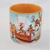 Mug Mickey DISNEY STORE recuerdos de fotos Mickey Mouse naranja RARE