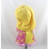 Muñeca de peluche princesa Rapunzel DISNEY NICOTOY Vestido Rapunzel rosa flor amarillo 28 cm