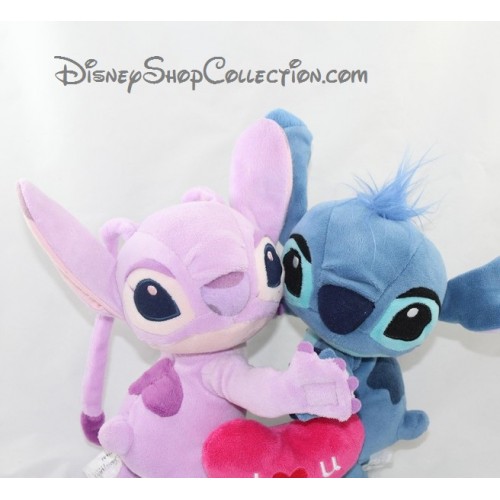 Angel y Stitch Disney Lilo y Stitch peluche corazón I lov...