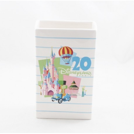 Vase DISNEYLAND PARIS 20th anniversary Walt Disney Studios les Land ceramic 18 cm