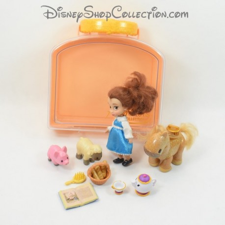 Mini doll Belle DISNEY STORE Animator's Beauty and the Beast valigia playset mini doll box set