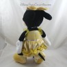 Peluche Minnie DISNEY robe jaune déguisée en princesse Belle