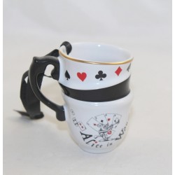 Ornement tasse empilée Tea Time DISNEYLAND PARIS Alice au pays des merveilles mug céramique Disney 7 cm