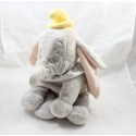 Peluche elefante grigio Dumbo DISNEY STORE collare 35 cm bianco