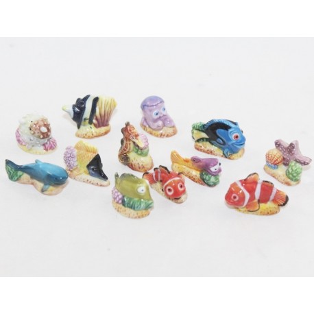 Set of beans Finding Nemo DISNEY 12 full glossy ceramic beans