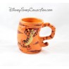 Embossed mug Tigger DISNEYLAND PARIS Orange ceramic mug 