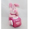 Peluche cochon Porcinet DISNEY STORE Winnie l'ourson cube Hug Me rose St Valentin 20 cm