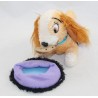 Plush dog Lady DISNEY STORE with vintage magnetic bowl 20 cm