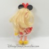 Mini muñeca me encanta Minnie FAMOSA DISNEY vestido rubio rojo bolsa amarilla 19 cm
