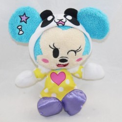 Peluche Minnie DISNEY NICOTOY Tokyo panda robe jaune coeur 20 cm